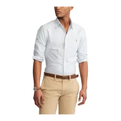 Slim Fit Oxford Skjorte - Striper