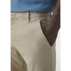 Slim Linen Trousers with Logo