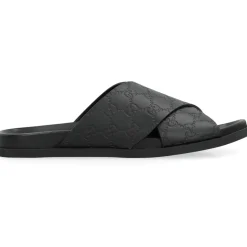 Slippers i skinn