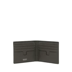 Soft Grain Leather T Line Classic Bifold Wallet