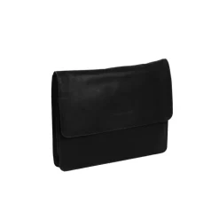 Sort Chesterfield Leather Document Case Black Ivery Vesker Bagger