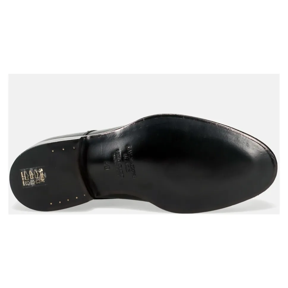 Sorte Monk Strap Skinn Sko