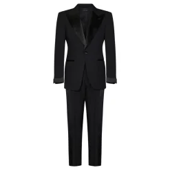Sort Enkeltspent Blazer og Bukser