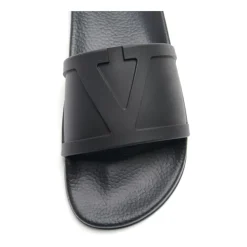 Sorte VLogo Signature Flate Sandaler