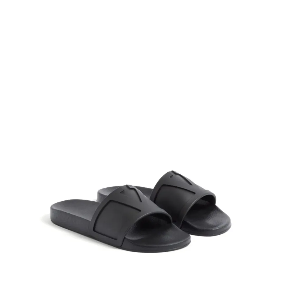 Sorte VLogo Signature Flate Sandaler