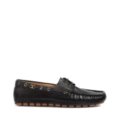 Sort skinn VLogo Slip-On sko