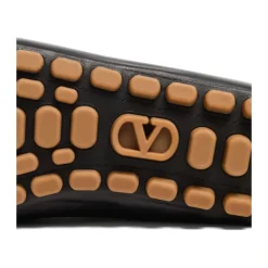 Sort skinn VLogo Slip-On sko