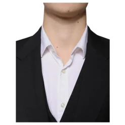 Sort ull Slim Fit 3-delt dress
