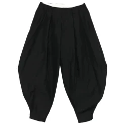 Sort Ull Wide-Leg Bukser