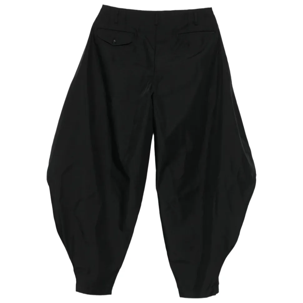 Sort Ull Wide-Leg Bukser