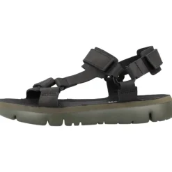 Stilige flate sandaler i svart