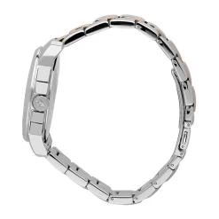 Stål Quartz Klokke, Blått Urskive