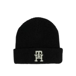 Strikket lue med logo