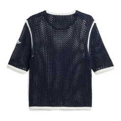 Strikket T-skjorte med mesh-design