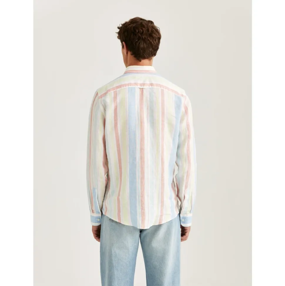 Striper Morris Happy Linen Stripe Shirt Skjorte