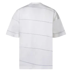 Stripet bomulls-t-skjorte