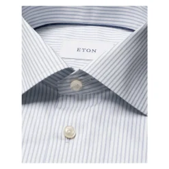 Stripete Fin Twill Skjorte - Slim Fit