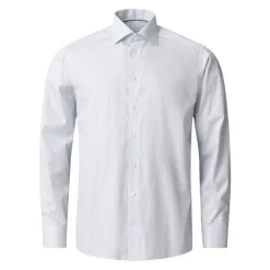 Stripete Fin Twill Skjorte - Slim Fit