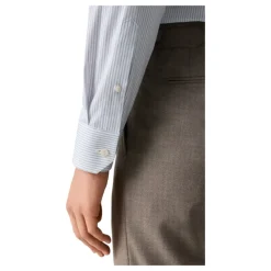 Stripete Fin Twill Skjorte - Slim Fit
