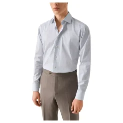 Stripete Fin Twill Skjorte - Slim Fit