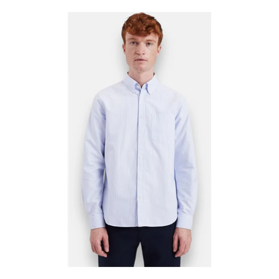 Stripete Oxford Skjorte - blek