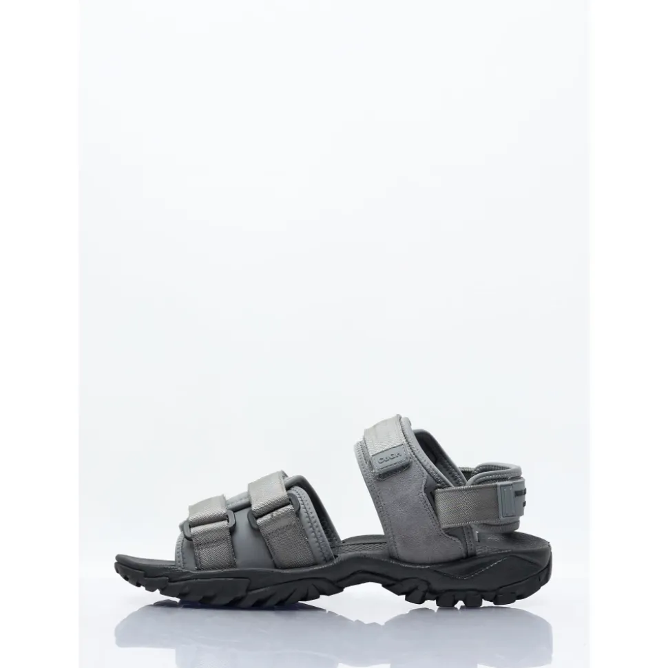 Stroppesandaler med logoapplikasjon