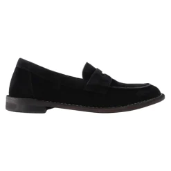 Svart Buffalo Skinn Loafer