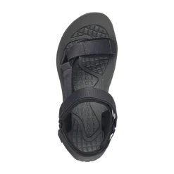 Svart Casual Åpne Flate Sandaler