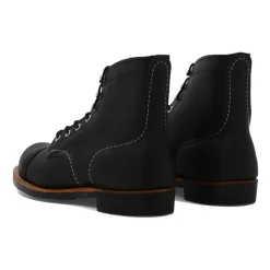 Svarte Ankelstøvler Iron Ranger Stil