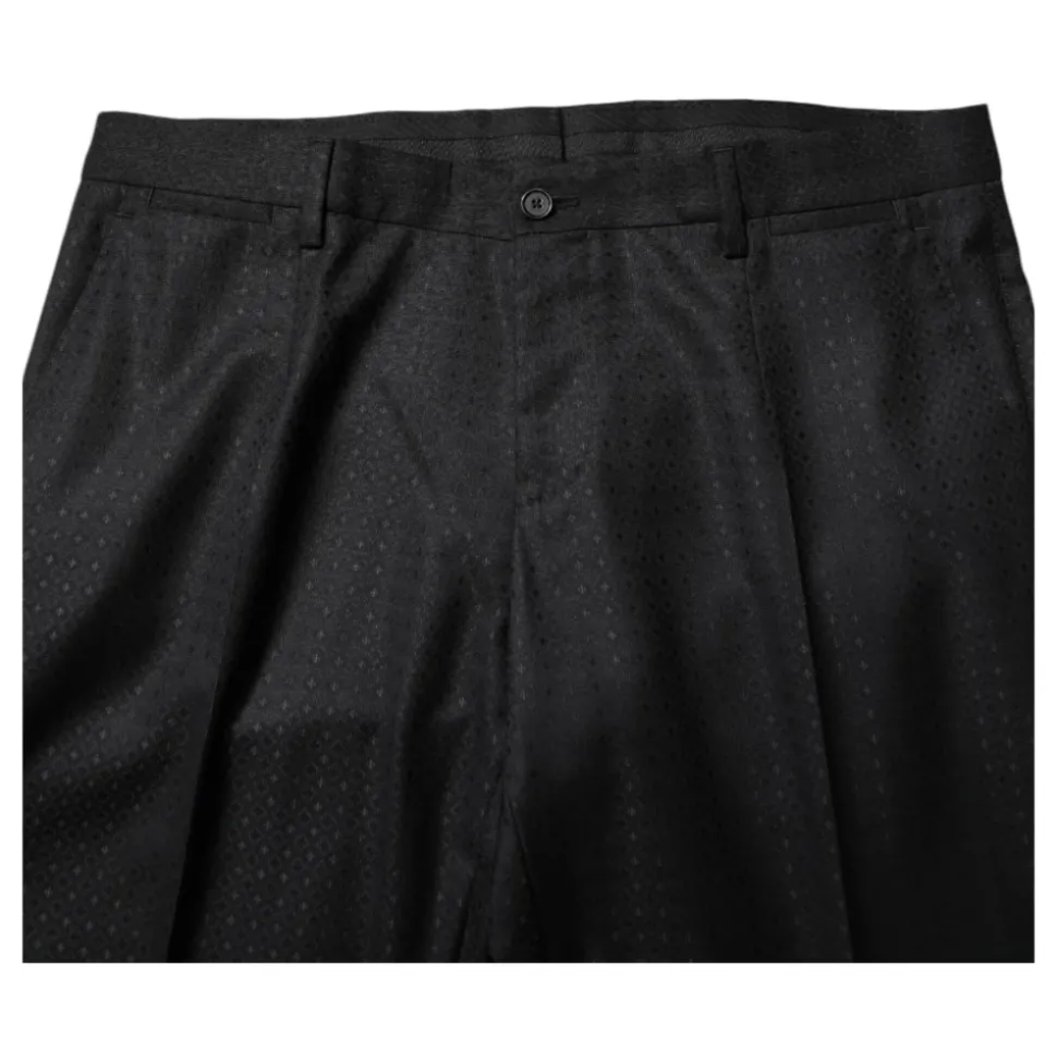 Svart Jacquard 2-delt Dress
