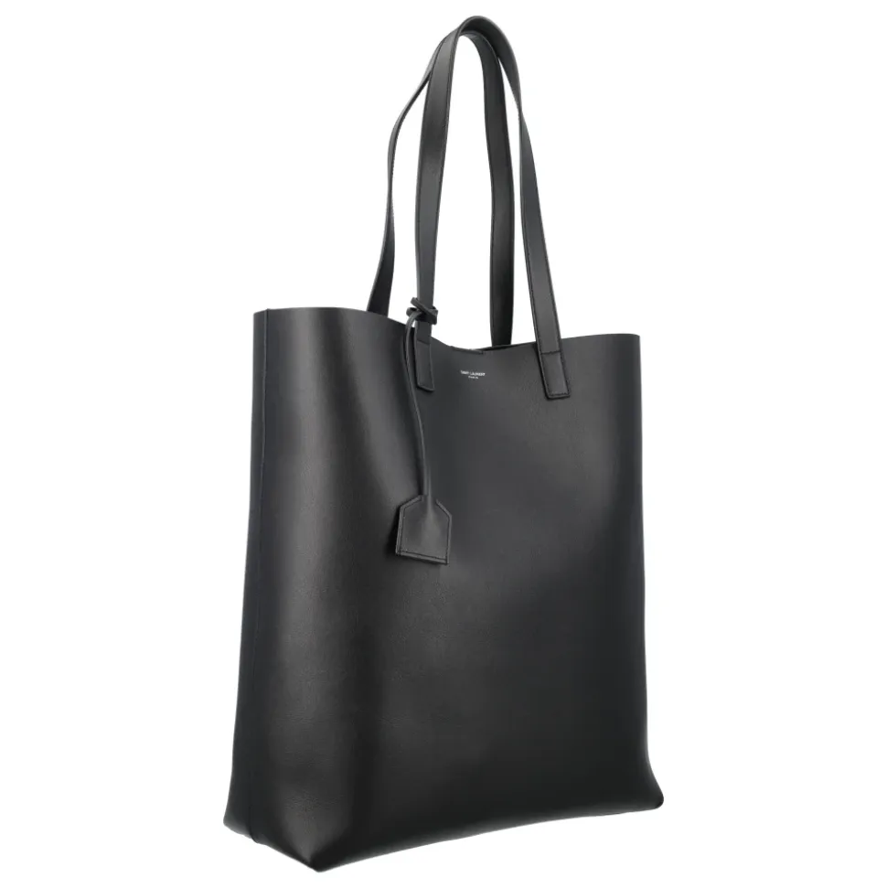 Svart Lærveske Bold Shopping Bag