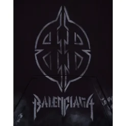Svart Metal BB Stencil Hoodie
