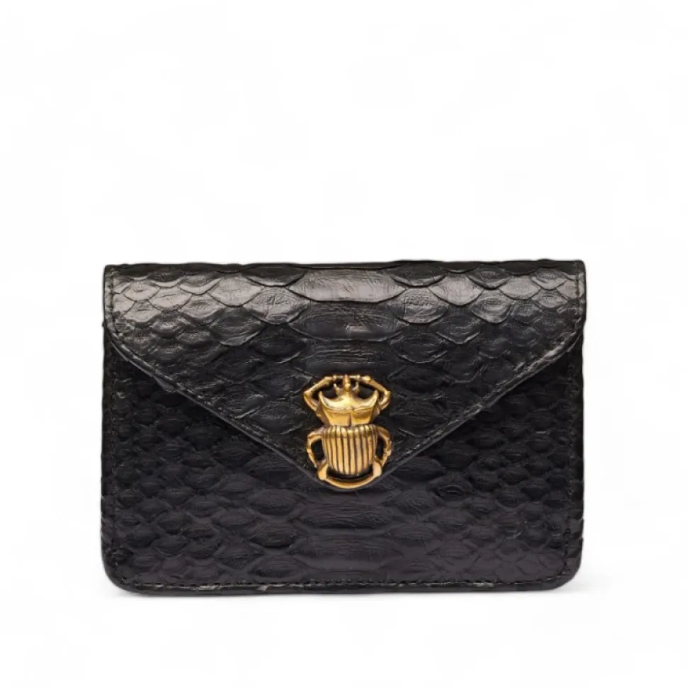 Svart Python Konvoluttkortholder