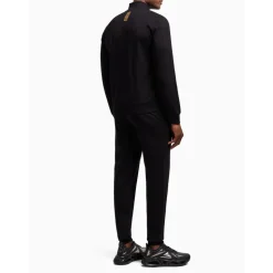 Svart Sporty Treningsdress Sett