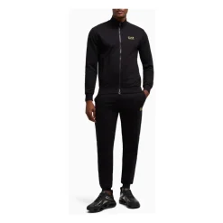 Svart Sporty Treningsdress Sett