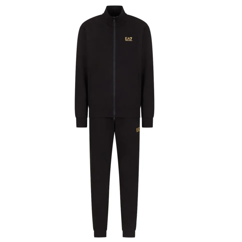 Svart Sporty Treningsdress Sett
