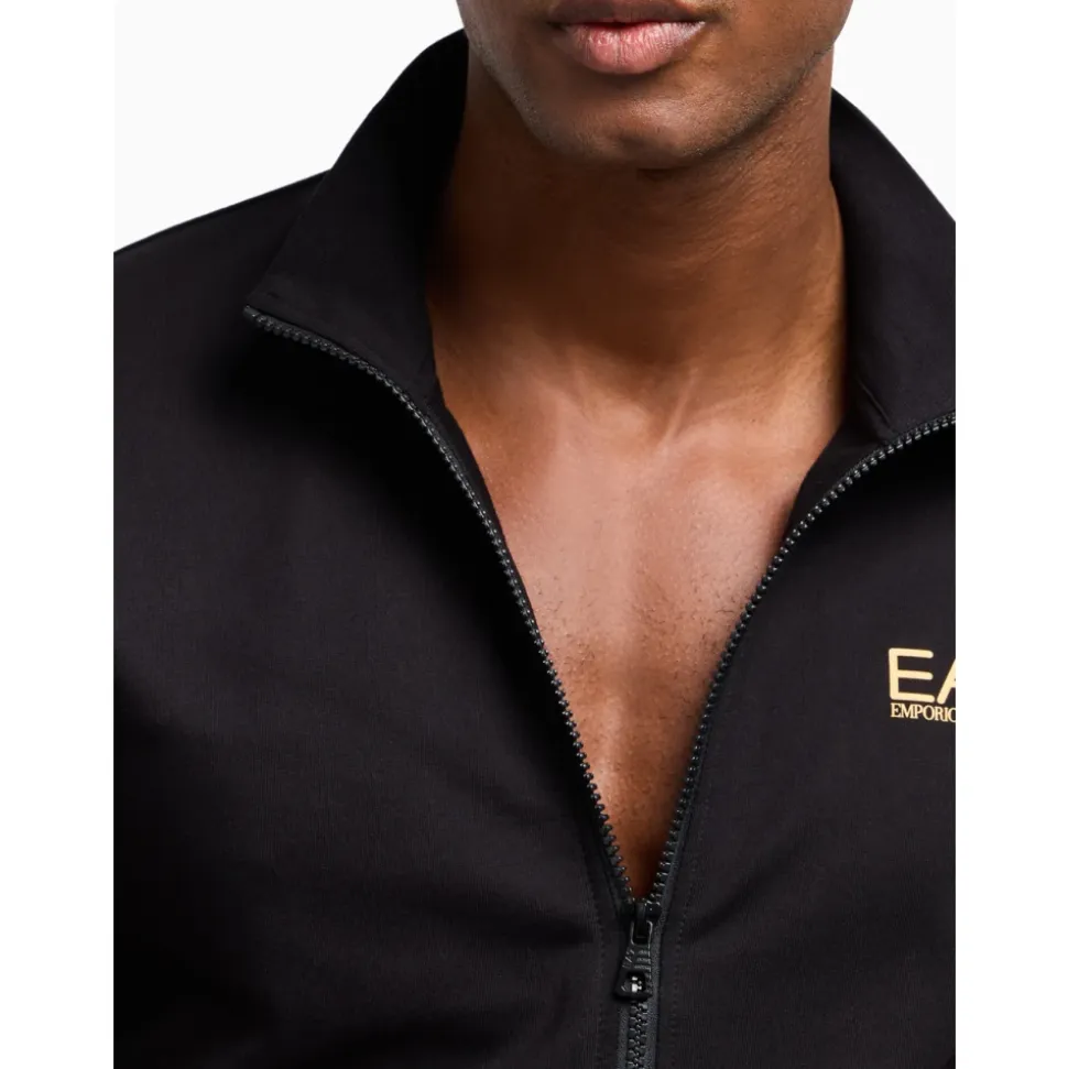 Svart Sporty Treningsdress Sett