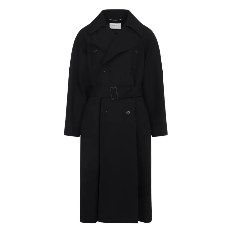 Svart Ullfrakk AW25