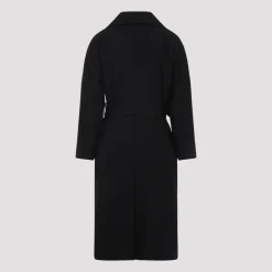 Svart Ullfrakk AW25