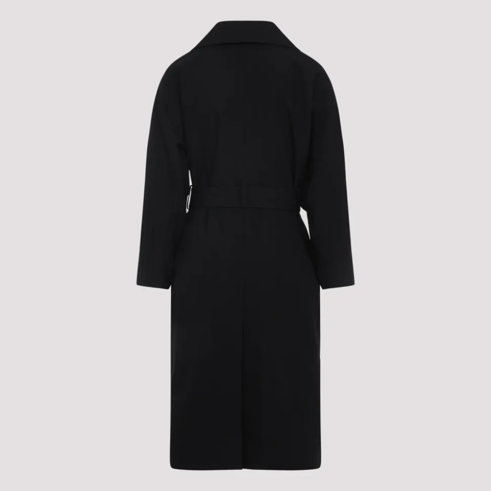 Svart Ullfrakk AW25