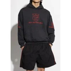 Sweatshirt med krøllete effekt