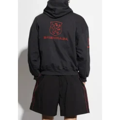 Sweatshirt med krøllete effekt