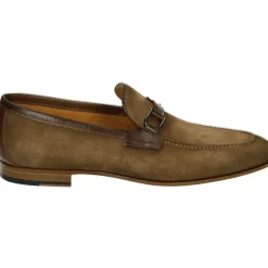 Taupe Slip-On Skinn Sko