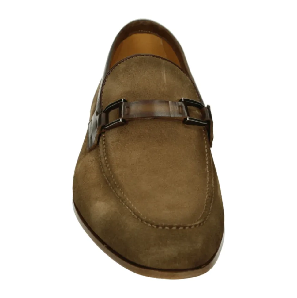Taupe Slip-On Skinn Sko