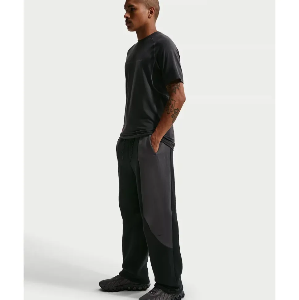 Tech Color-Block Open-Hem Fleece Pants
