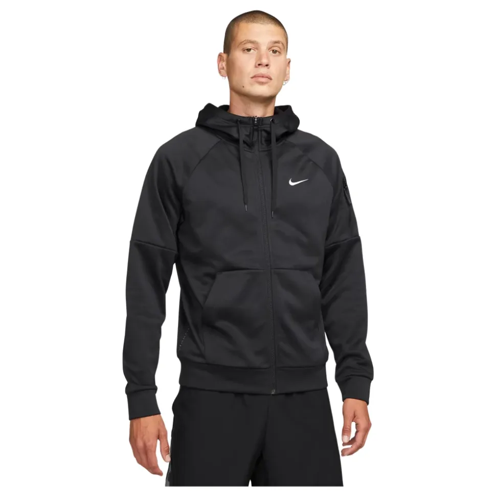 Therma-FIT Fleece Fitnessgenser med hel glidelås