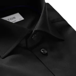 Tidløs Signatur Twill Skjorte Svart