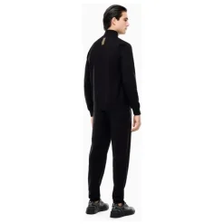 Tracksuit med glidelås og brystlogo