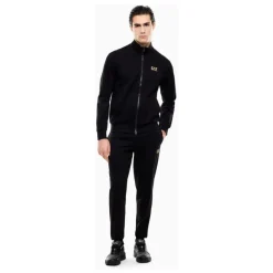 Tracksuit med glidelås og brystlogo
