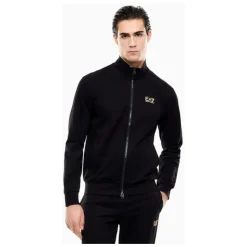 Tracksuit med glidelås og brystlogo